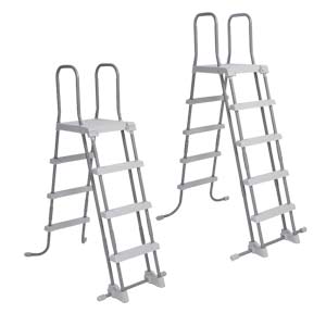 Escaleras doble seguridad INTEX para piscina elevada Escaleras doble seguridad INTEX para piscina elevada