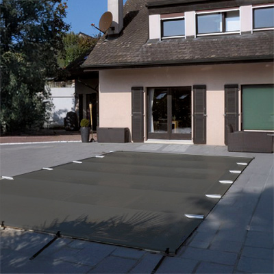 Cobertor de seguridad con barras para piscina 5 x 3 m