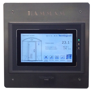 Panel de control remoto para hammam Teddington Panel de control remoto para hammam Teddington