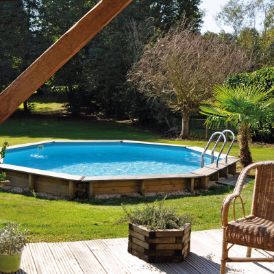 Piscina de madera redonda SUNBAY VIOLETTE Piscina de madera redonda SUNBAY VIOLETTE