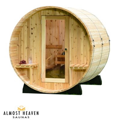 Sauna en Cedro Barrel canopy AUDRA 4 personas 180 x 180 cm Sauna en Cedro Barrel canopy AUDRA 4 personas 180 x 180 cm
