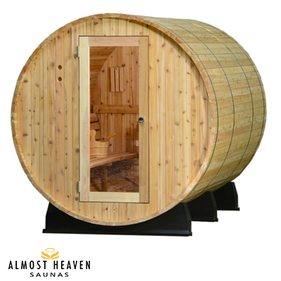 Sauna en Cedro Barrel PRINCETON 6 personnes 180 x 240 cm Sauna en Cedro Barrel PRINCETON 6 personnes 180 x 240 cm