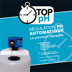 Kit de regulación autómatica de pH con depósito de relleno TOP pH Kit de regulación autómatica de pH con depósito de relleno TOP pH