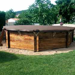 Cubierta especial para piscinas elevadas Grille Wood Cubierta especial para piscinas elevadas Grille Wood