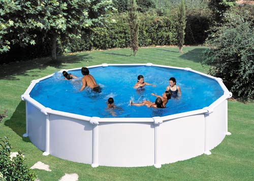 Piscina elevada acero GRE ATLANTIS redonda