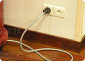 Conexión eléctrica del spa mediante un enchufe de pared Conexión eléctrica del spa mediante un enchufe de pared