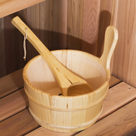 Cubo y cucharon sauna barrel Cubo y cucharon sauna barrel