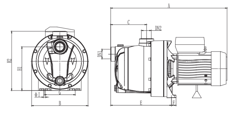 Dimensiones bomba de presion Caliente Boost Dimensiones bomba de presion Caliente Boost