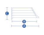 Dimensiones de la escalera oblicua DOM COMPOSIT Dimensiones de la escalera oblicua DOM COMPOSIT