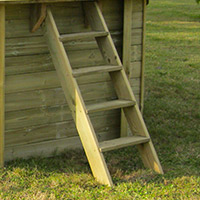 Escalera madera piscinas sunbay Escalera madera piscinas sunbay