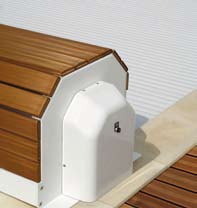 ECA CAPCIR Eco, persiana para piscina con revestimiento de PVC imitación madera ECA CAPCIR Eco, persiana para piscina con revestimiento de PVC imitación madera