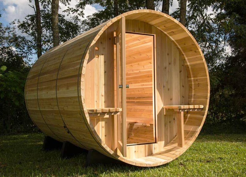 Sauna barrel weston al exterior  Sauna barrel weston al exterior